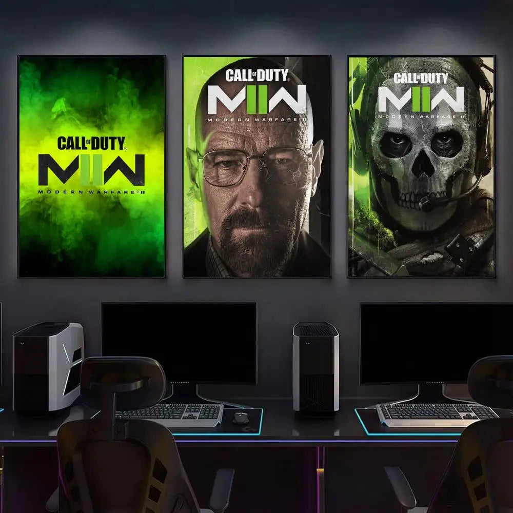 Game C-Call of duty Poster Modern Aesthetic Canvas Wall Art Poster Cool Room Stuff Bedroom Decor
