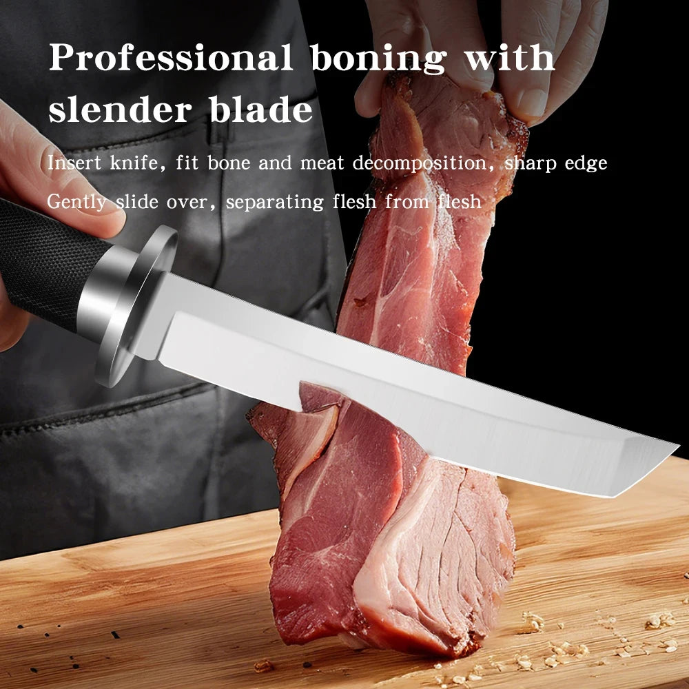 High-quality samurai kitchen knives multi-purpose fruit knives stainless steel straight knives kitchen accessories cooking tools