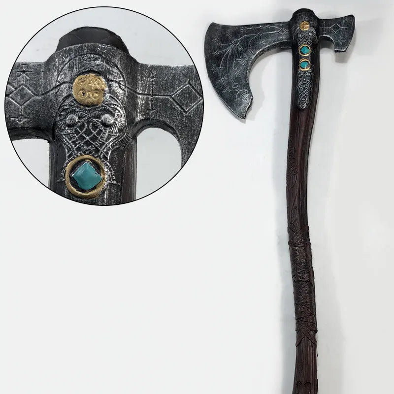 Cosplay 1:1 God of War 4 War Beast Axe Leviathan B Pirate Ghost Axe Prop Weapons Role Playing Cos Axe PU Model  Prop
