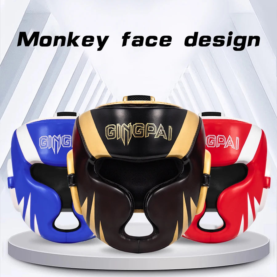 Boxing MMA Safety Helmet Head Gear Protectors Adult Child Training Headgear Muay Thai Kickboxing Full-covered Helmets Kids Adult