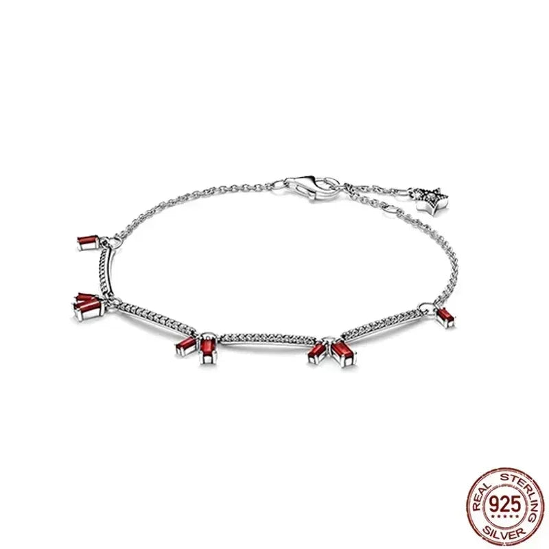 New 925 sterling silver sparkling exquisite women's and men's charm jewelry Valentine's Day surprise European gift