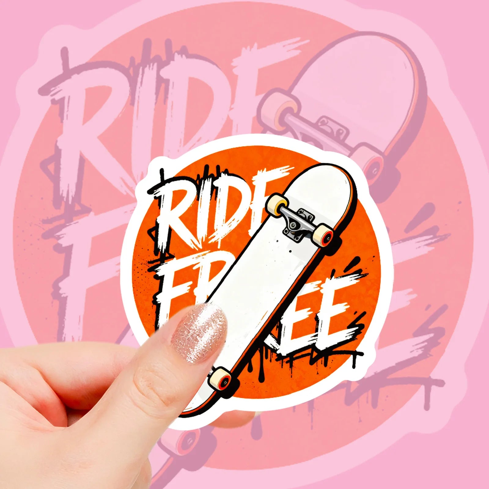 56/112 Pcs Street Style Skateboard Culture Creative Skull Stickers DIY Helmet Skate Car Door Bicycle Stationery Box Waterproof