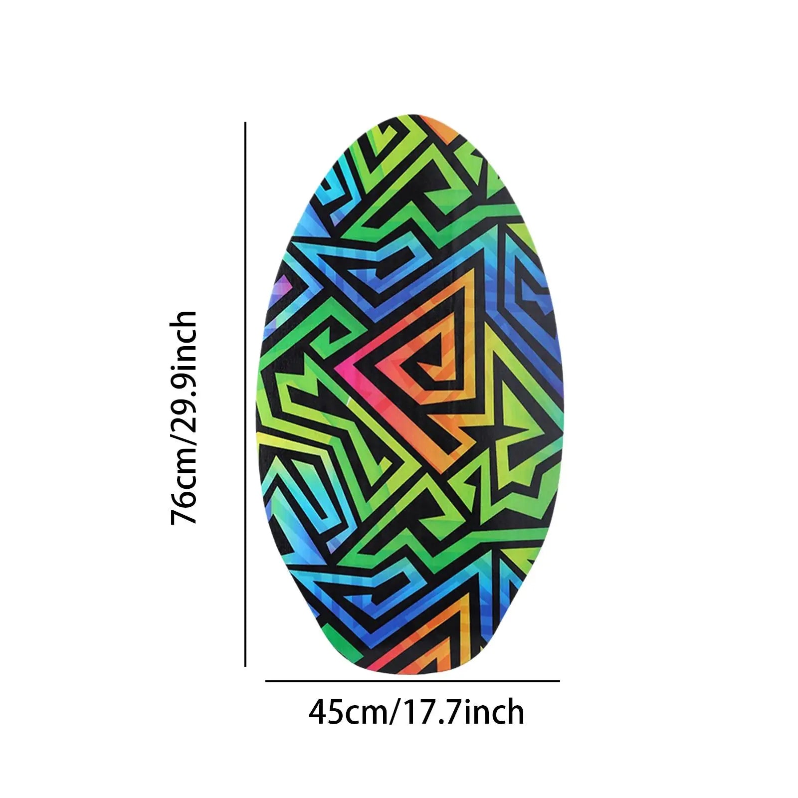 Beach Skimboard for Kids Sand Board Universal Water Sports Good Friction Small Children Surfboard Wooden Skim Board Surf Board