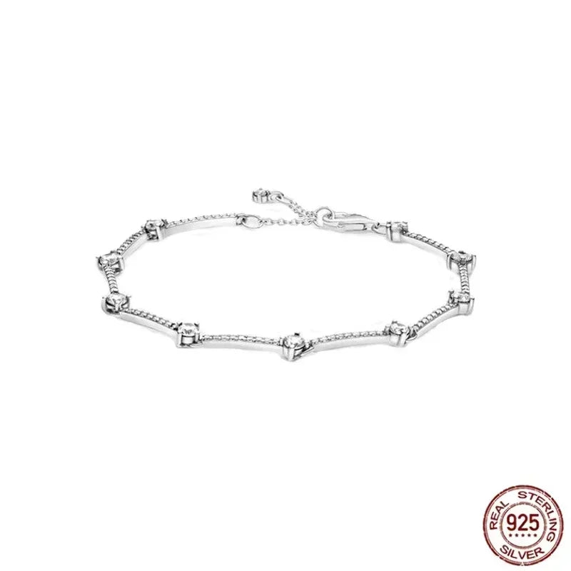 New 925 sterling silver sparkling exquisite women's and men's charm jewelry Valentine's Day surprise European gift