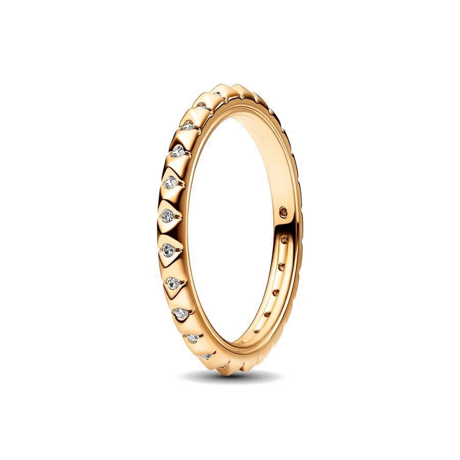 925 Sterling Silver gilding Rings Gold Color Sparking Popular LOVE Wedding Ring Certified Women Engagement Jewelry Anniversary