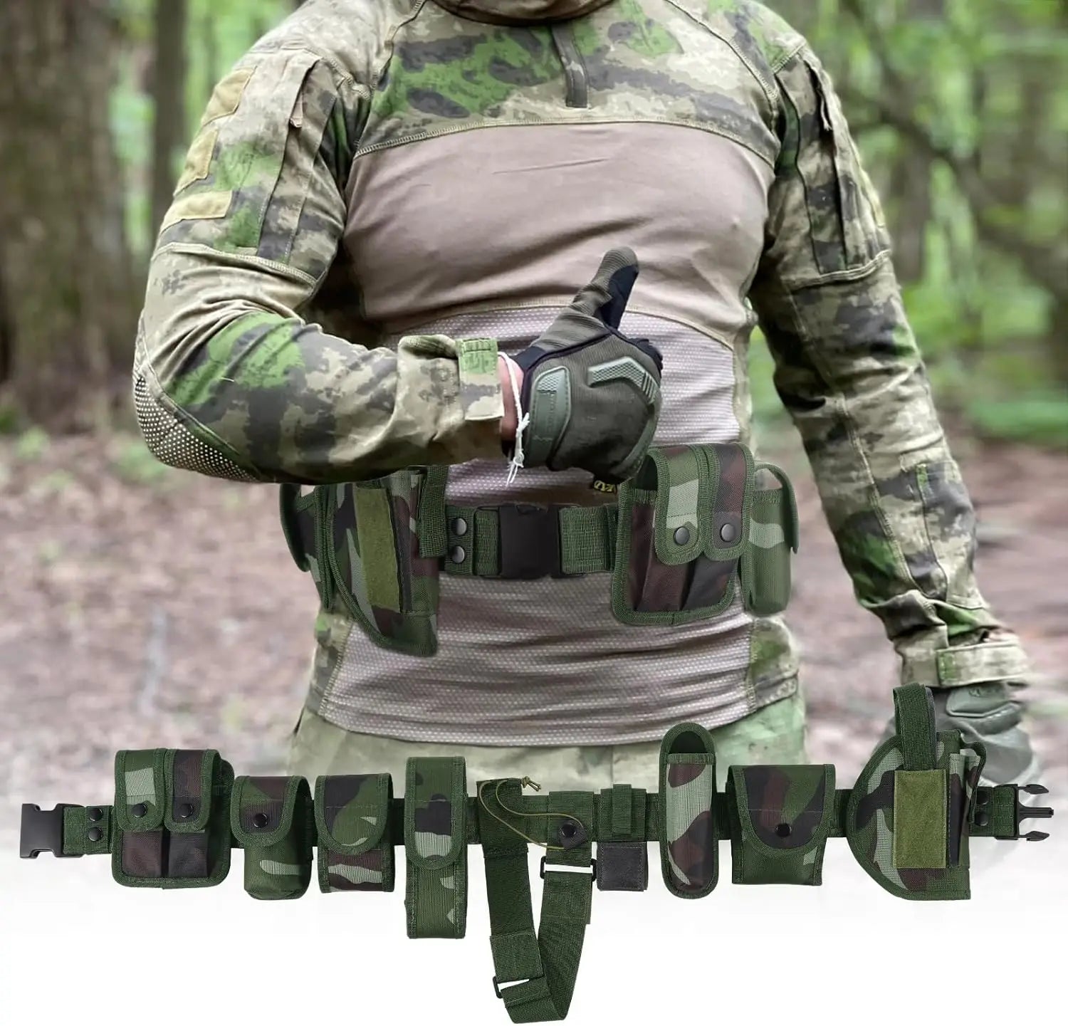 Police Security Duty Belts Correctional Officers Ultility Cop Costume Belt Law Enforcement for Women Men Hunting