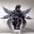 New Call of Duty Anime Game Peripheral Ghost Black Angel Ornament  Acrylic Cosplay  Desk Stand Up Decoration Birthday Gift Gu Zi