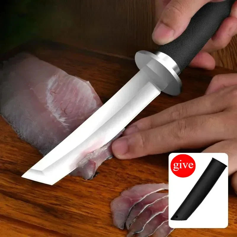 High-quality samurai kitchen knives multi-purpose fruit knives stainless steel straight knives kitchen accessories cooking tools