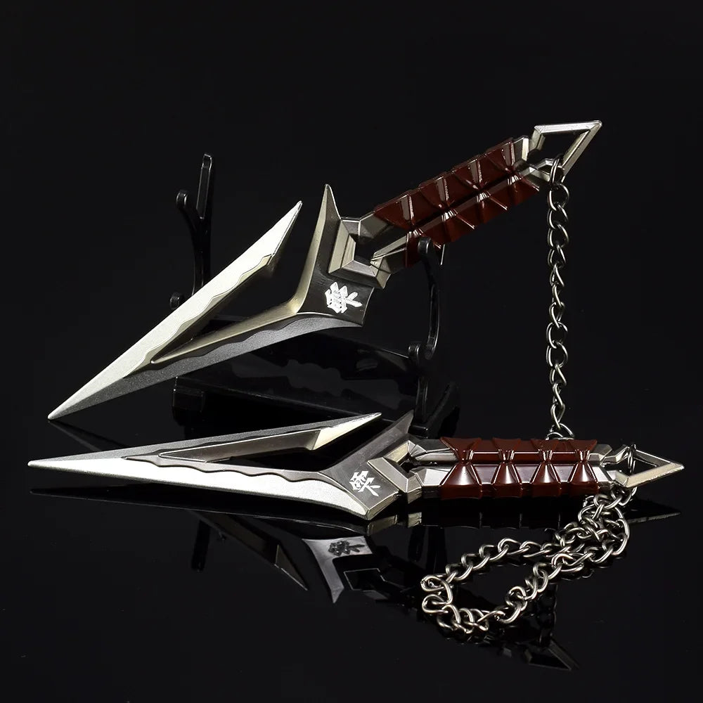 Valorant Kuronami No Yaiba Pairing Model All Metal Knife Toys Swords Game Peripherals Bali Song Karambit Outdoor Ornaments Gifts
