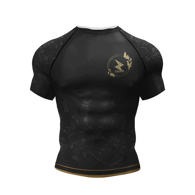 MMA Boxing Rashguard T Shirts+Pants Suit Men's Jiu Jitsu BJJ Boxing Jerseys MMA Compression T-Shirts Muay Thai Shorts Sportsuit