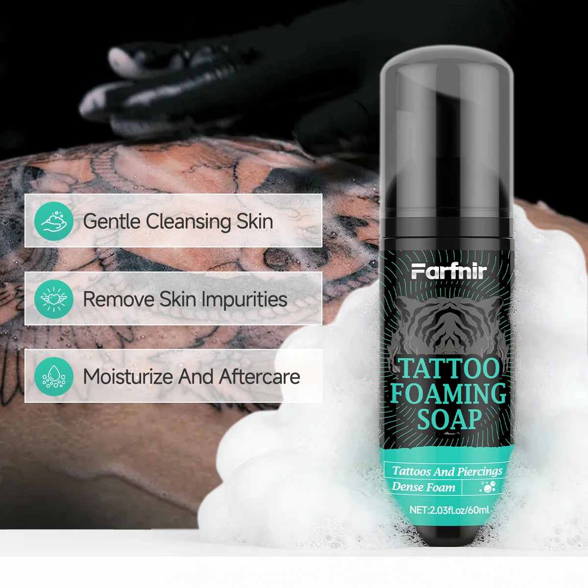 Tattoo Care Kit (Aftercare + Cleansing): Comprehensive care for new tattoos—cleansing, hydration, and moisturizing nourishment.