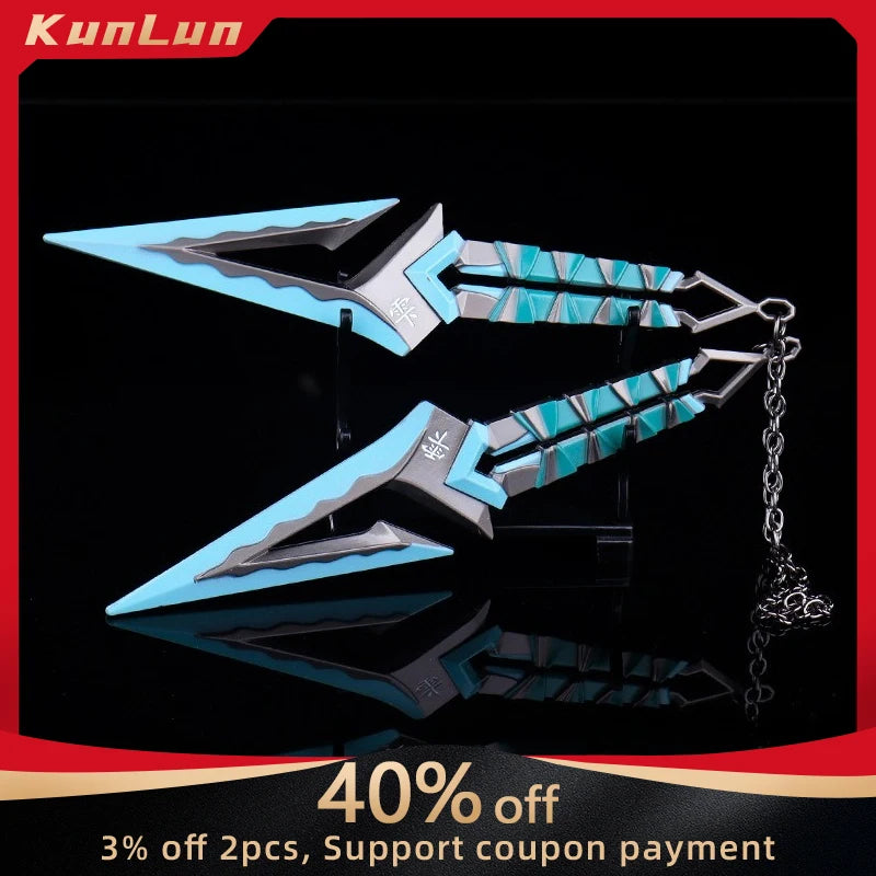 16cm Valorant Knife Kuronami No Yaiba Upgrade Alloy Model Game Melee Weapon Peripherals Militery Training Knives Toys Safety Boy