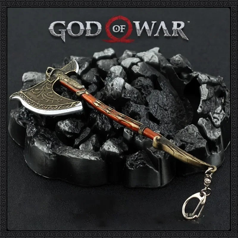 God of War Leviathan Ax Kratos Blades of Chaos Metal cool  Model Ghost of Spart Toy Katana Weapons Samurai Sword collections