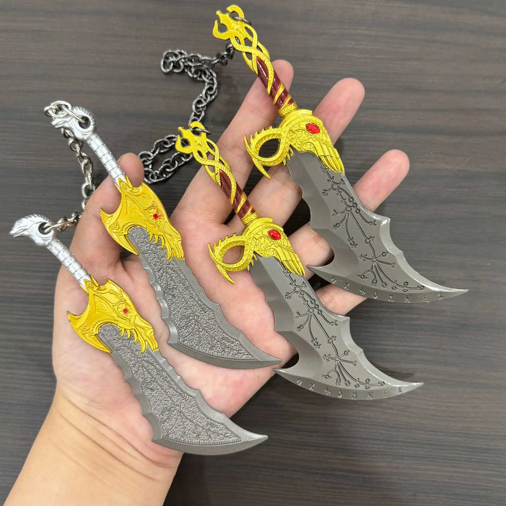 Kratos Weaponry Collectible Game Replica Ornaments Chaos Blade Alloy Craft Model Copslay Prop Two-handed Sword Safety Toys Knife