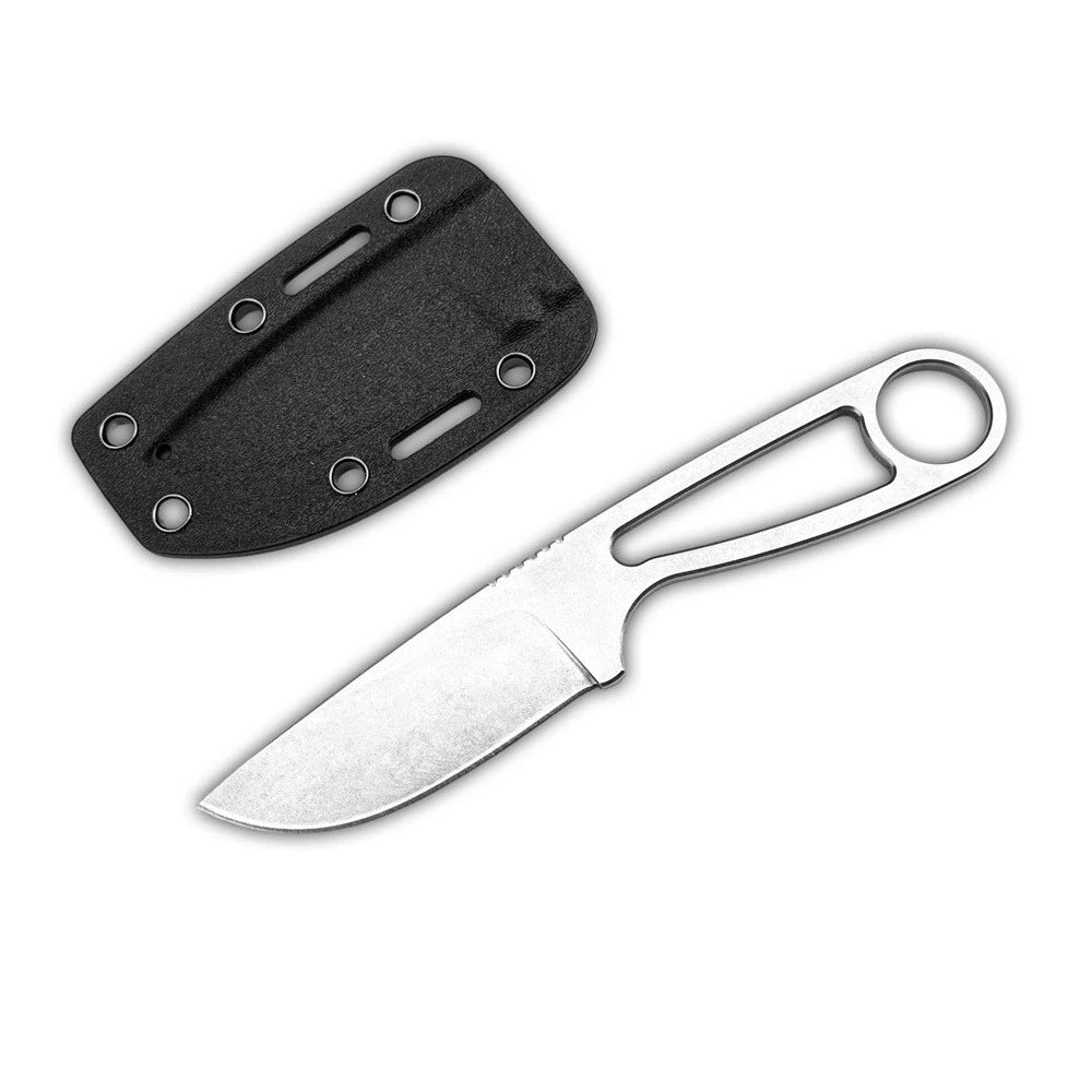 Compact FULL TANG Neck Knives Made of 8Cr13mov Steel Skeleton Design Perfect for Outdoor Camping and EDC Light Utility Tasks