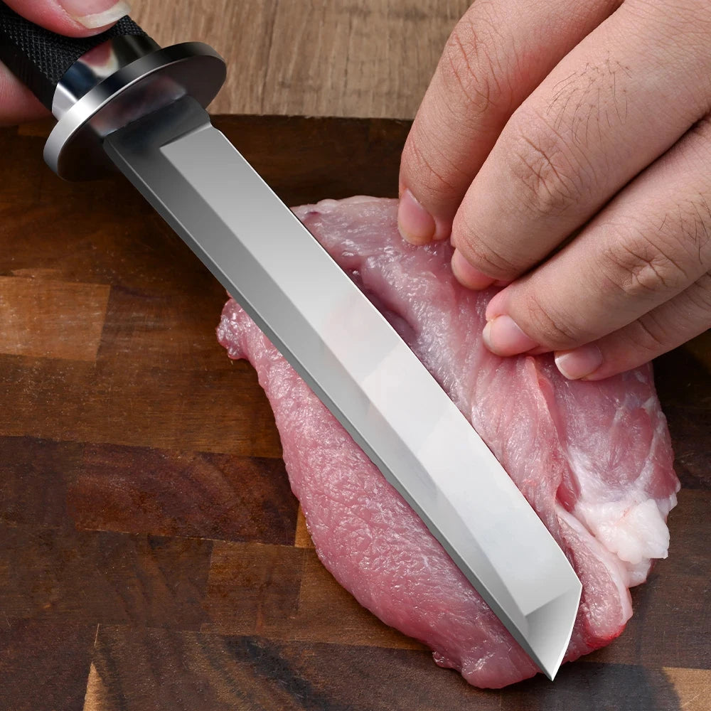 High-quality samurai kitchen knives multi-purpose fruit knives stainless steel straight knives kitchen accessories cooking tools