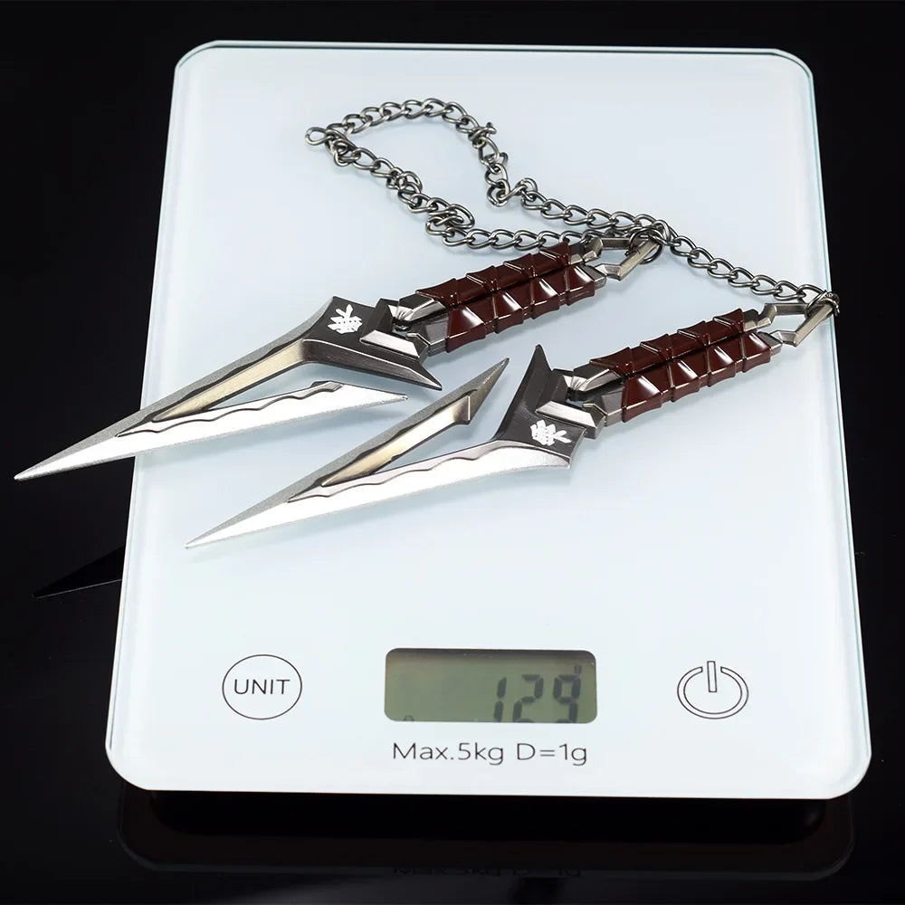 Valorant Kuronami No Yaiba Pairing Model All Metal Knife Toys Swords Game Peripherals Bali Song Karambit Outdoor Ornaments Gifts