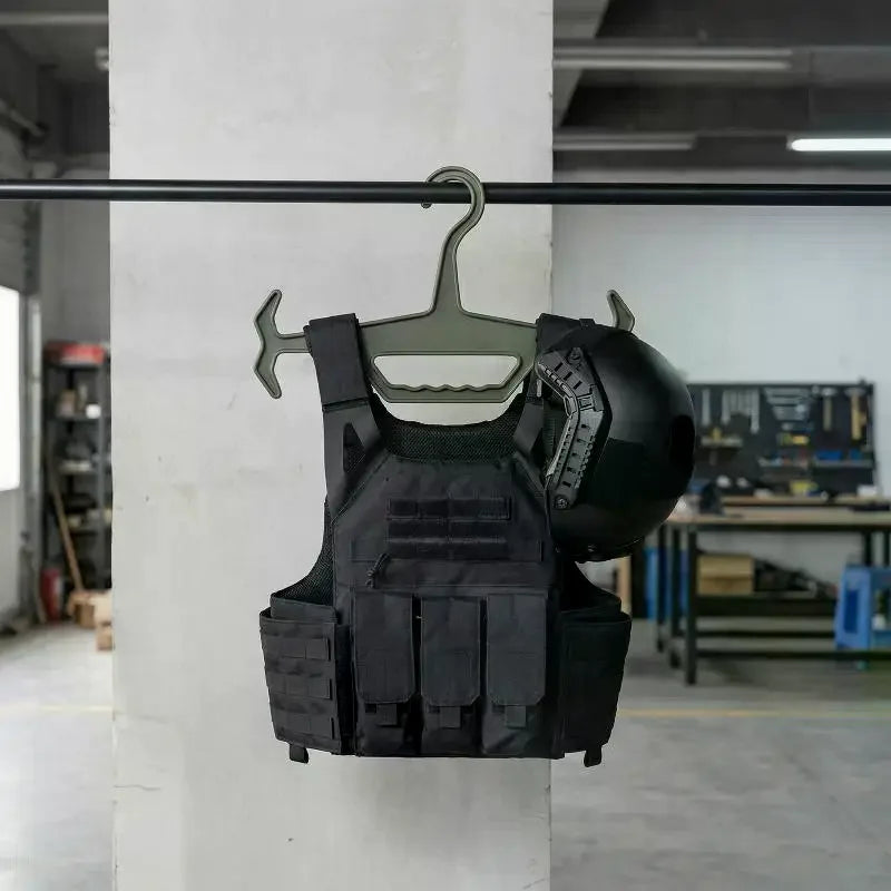 Heavy Duty Hanger Hunting Tactical Vest Hanger Diving Suits Paintball Airsoft Equipment Display Rack