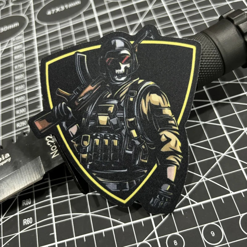 Call of Duty Tactical Patch Anti-terrorist Soldier Morale Badge Hook and Loop Printing Game Patches Military Backpack Sticker