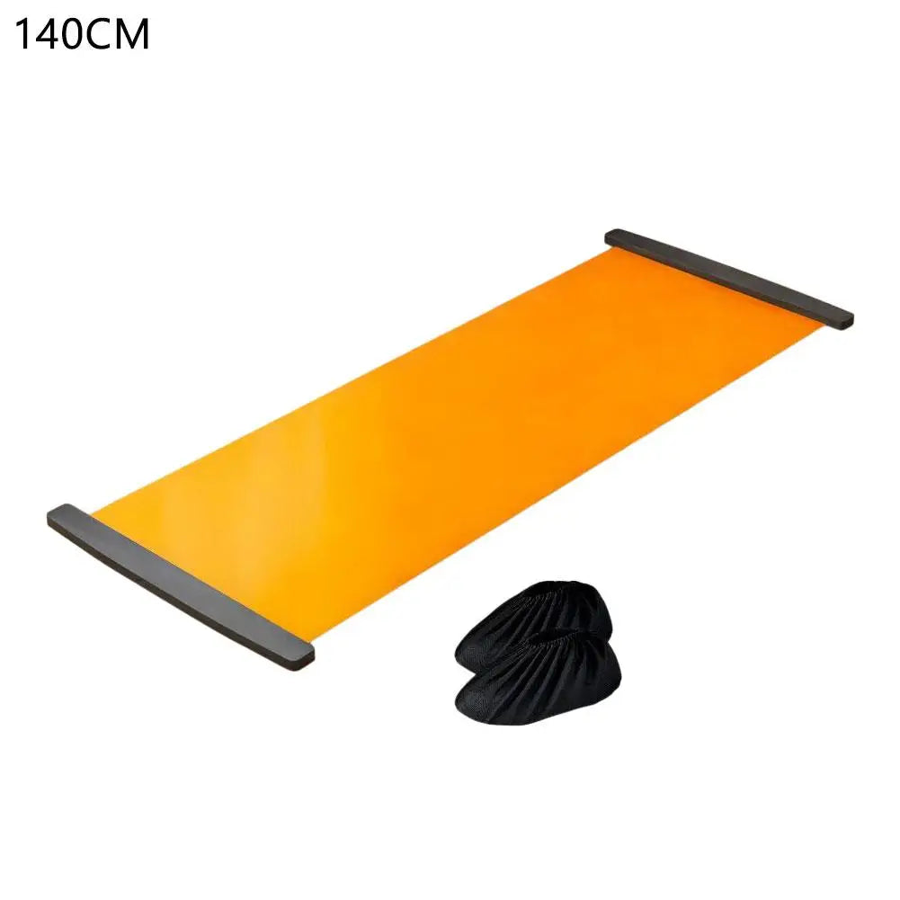 Professional Skating Slide Board for Speed Skating Training Home Skiing Simulator Fitness Gliding Mat for Core Leg Exercise