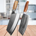 Kitchen Knife Damascus Pattern Japanese Chef Knife Stainless Steel Cleaver Butcher Knife Slicing Chopping Cutter Cooking Tool