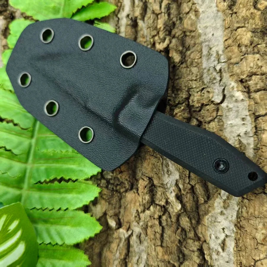 DAR03 Mini Pocket Necklace Knife 5Cr13Mov Blade Nylon Fiber Handle Outdoor Camping Portable Fishing Straight Knives with Sheath