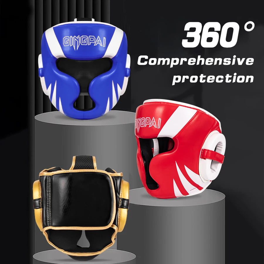Boxing MMA Safety Helmet Head Gear Protectors Adult Child Training Headgear Muay Thai Kickboxing Full-covered Helmets Kids Adult