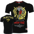 MMA Dragon Tiger Thai Boxing Short Sleeve Fighting Fitness Sports Sanda T-shirt Boxing Suit Running Leisure Multifunction