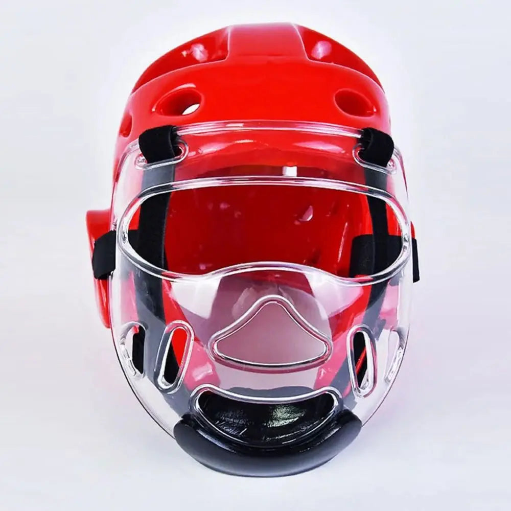 Head Protection Taekwondo Helmet Gear Portable PU Material Muay Thai Helmet Seamless One-Time Molding Kickboxing Helmet Fitness