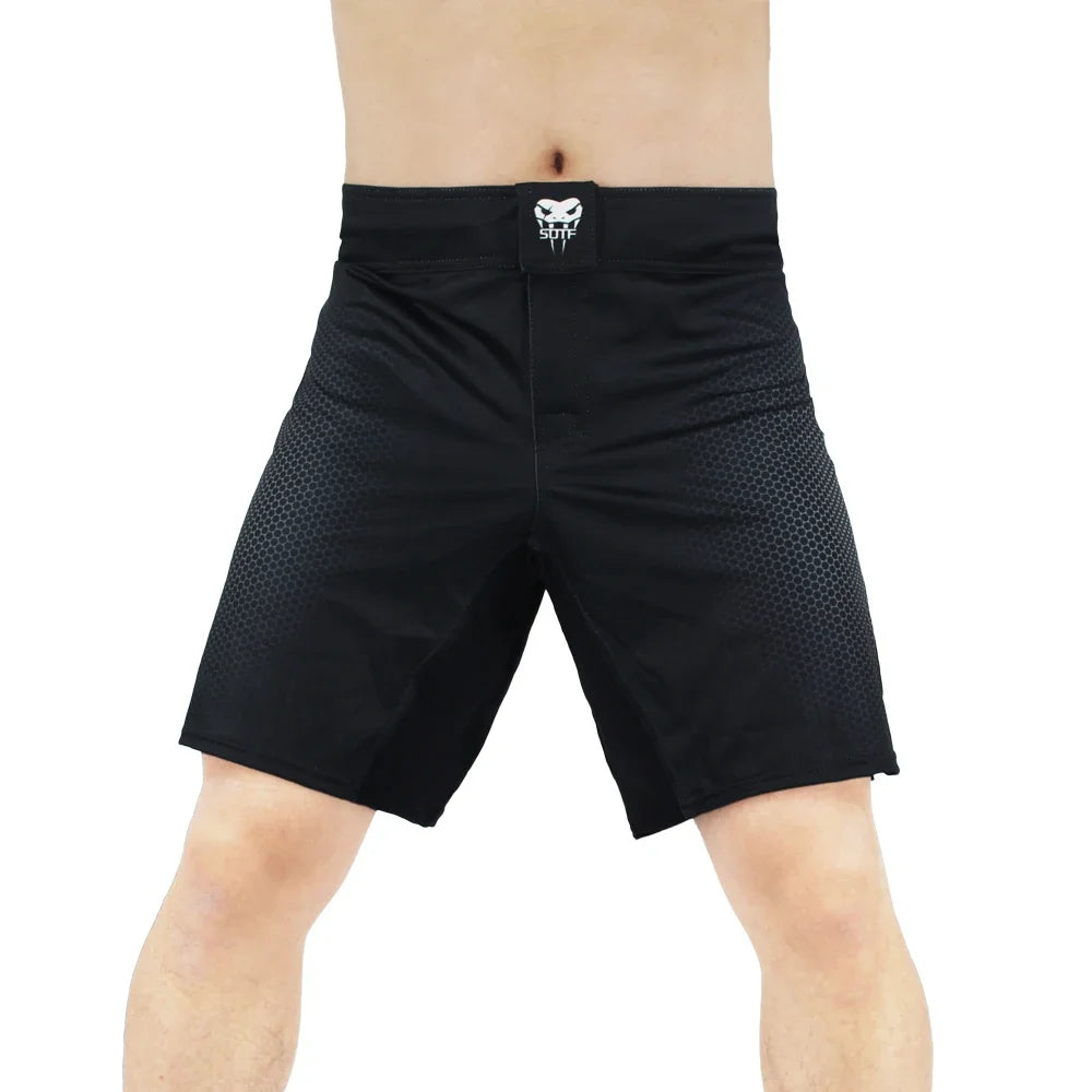 MMA High Split Shorts Boxing Kickboxing Muay Thai Fight Shorts Adult Youth Fightwear BJJ Jiu Jitsu Grappling Trunks