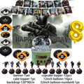 Call of Duty Theme Child Birthday Party Decoration Hot Game Gun Army Balloon Banner Backdrop Cupcake Toppers Kids Baby Gifts