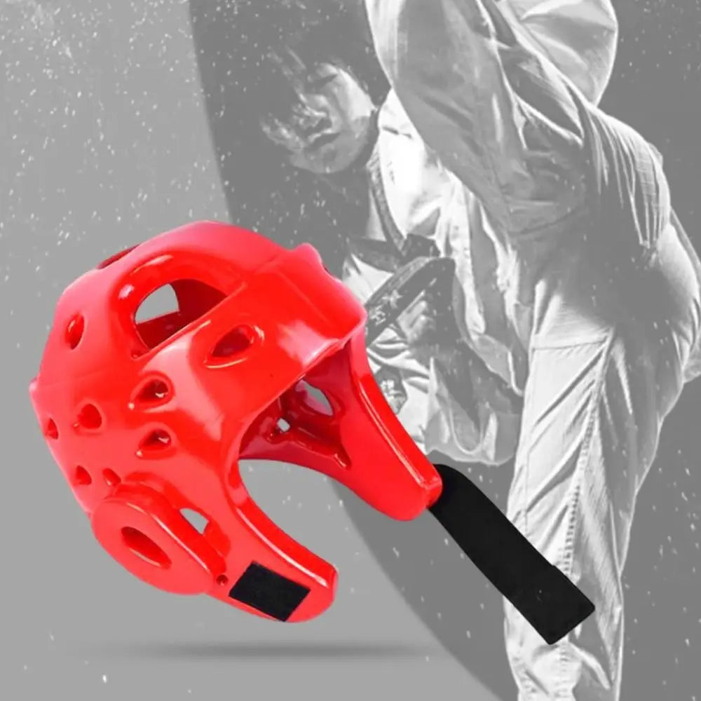 Head Protection Taekwondo Helmet Gear Portable PU Material Muay Thai Helmet Seamless One-Time Molding Kickboxing Helmet Fitness