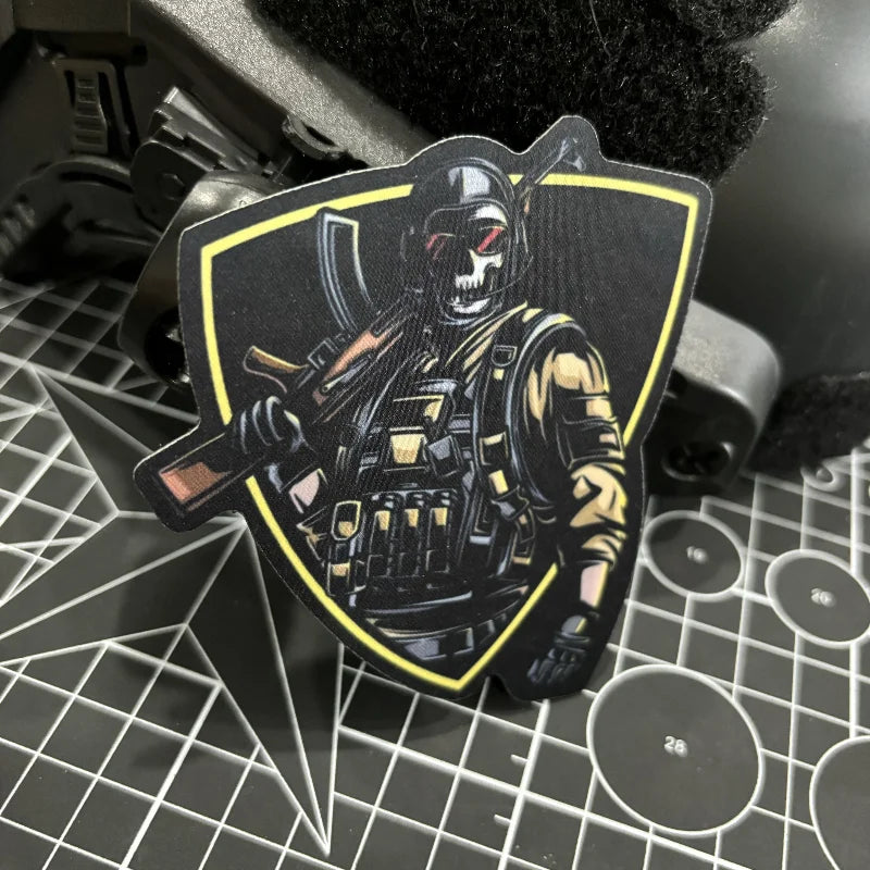 Call of Duty Tactical Patch Anti-terrorist Soldier Morale Badge Hook and Loop Printing Game Patches Military Backpack Sticker