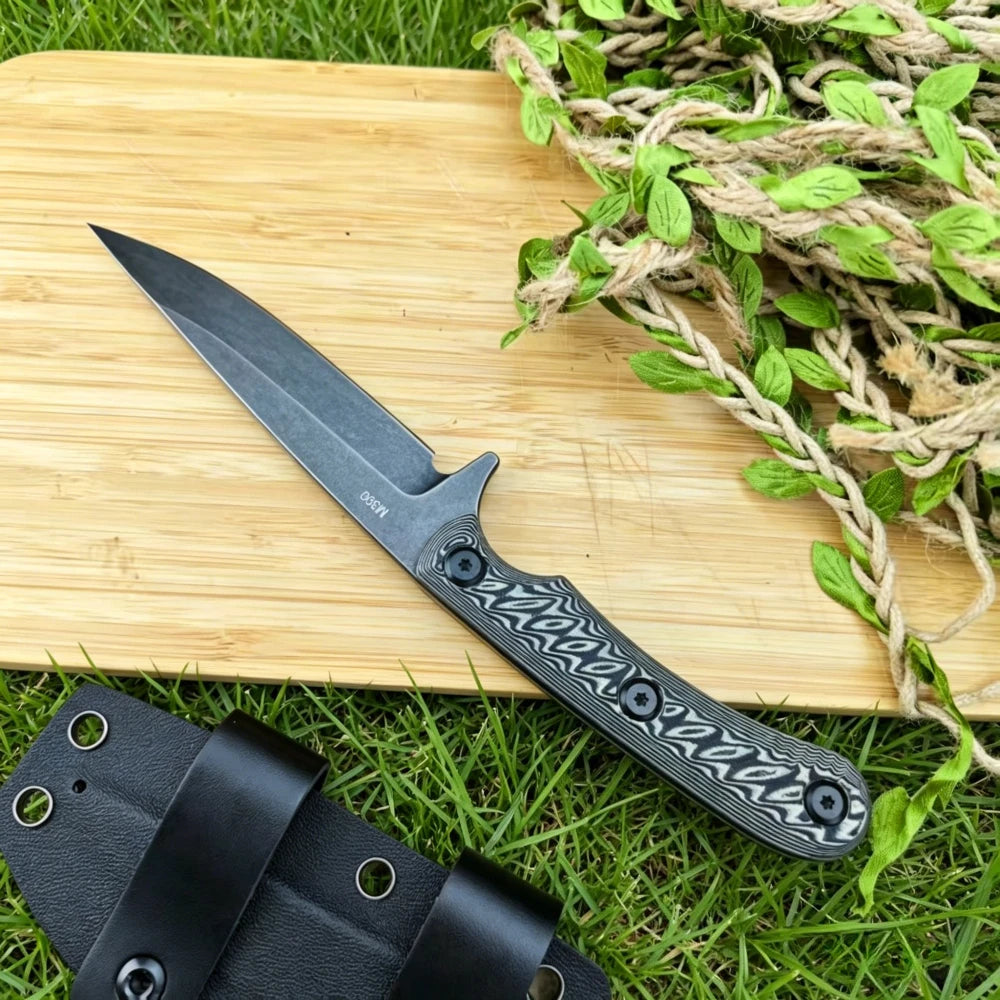Ergonomic Design Festival Preferred Gift Outdoor Portable Handmade Straight Knife with Sheath Lightweight Camping Cooking Knives