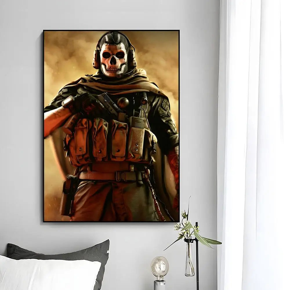 Intense Call of Duty Modern Warfares Poster HD art sticky wall waterproof home bedroom bar aesthetic decoration