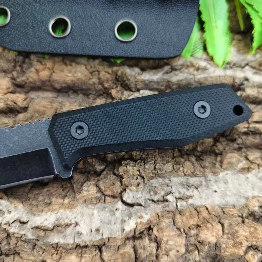 DAR03 Mini Pocket Necklace Knife 5Cr13Mov Blade Nylon Fiber Handle Outdoor Camping Portable Fishing Straight Knives with Sheath