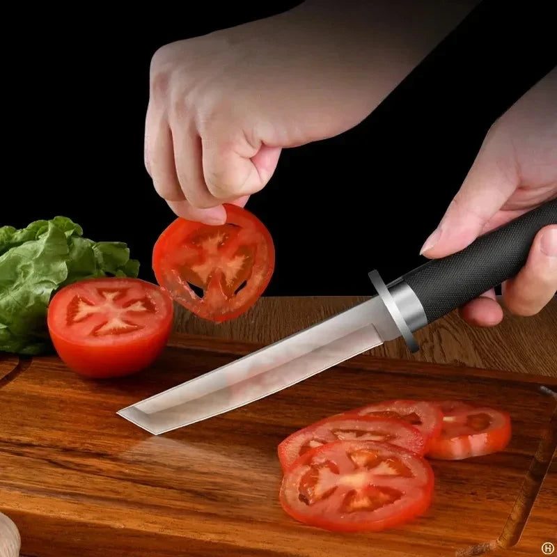 High-quality samurai kitchen knives multi-purpose fruit knives stainless steel straight knives kitchen accessories cooking tools