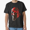 Kratos Face 80s video game series God of war The warrior of gods Norse mythology Sparta T-shirt for men large size Tops s-6xl