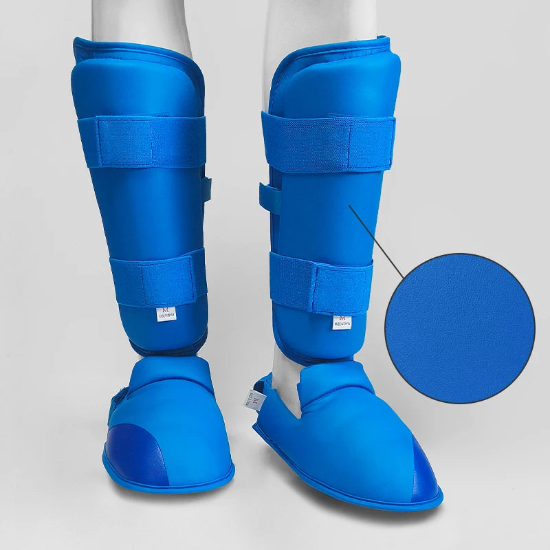 Karate Sparring Gear Set Leg Hand Protector karate Shin Guard Palm Boxing Gloves Sock Shoes MMA Training Adult Child