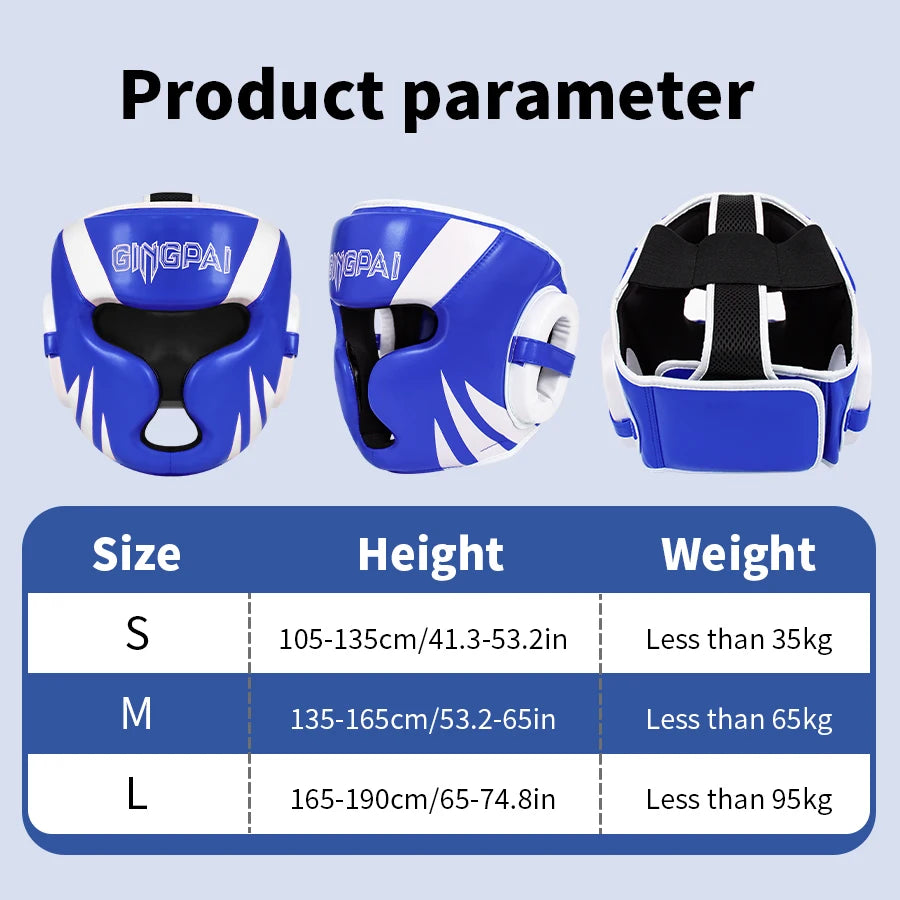 Boxing MMA Safety Helmet Head Gear Protectors Adult Child Training Headgear Muay Thai Kickboxing Full-covered Helmets Kids Adult