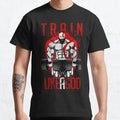 God of War Train Like A God Gym T-Shirt Men and Women Summer Pure Cotton Clothing Fashion Casual Short Sleeved T-shirt Unisex
