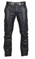 Men's Autumn Winter Pants Punk Retro Goth Slim Casual Long Pants Faux Leather Fashion Casual Solid Color Trousers Pencil Pants