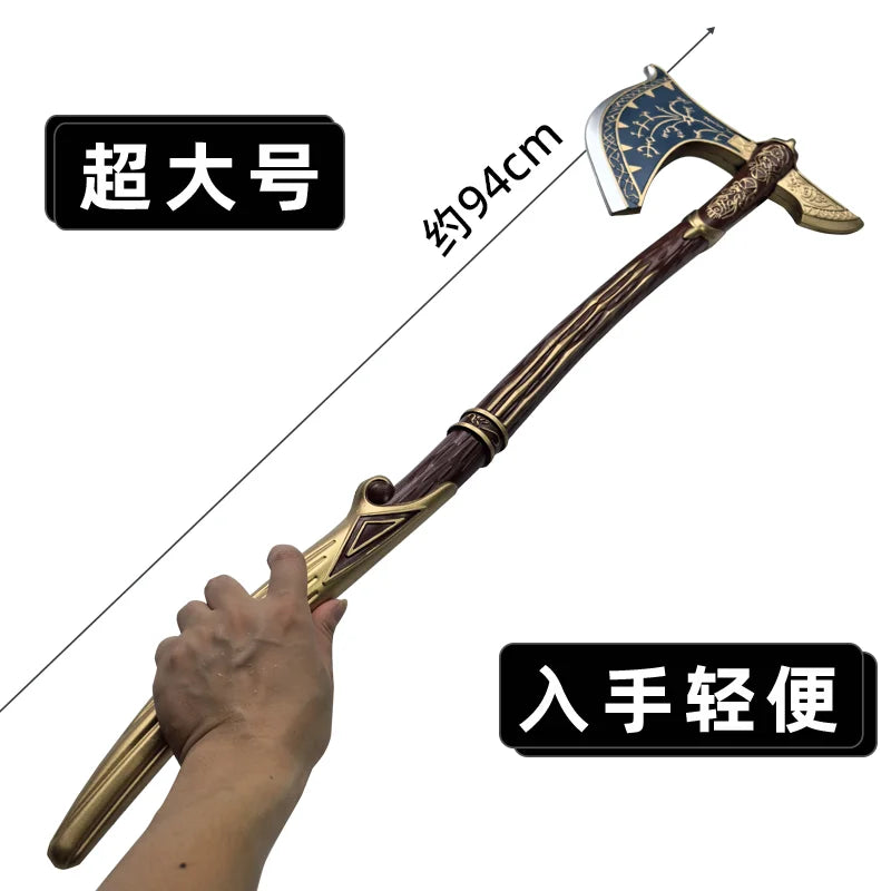 1:1 God of War 4 War Beast Axe Leviathan Gold Edition Cosplay Pirate Ghost Axe Prop sword Role Playing Cos Axe PU Boy toy sword