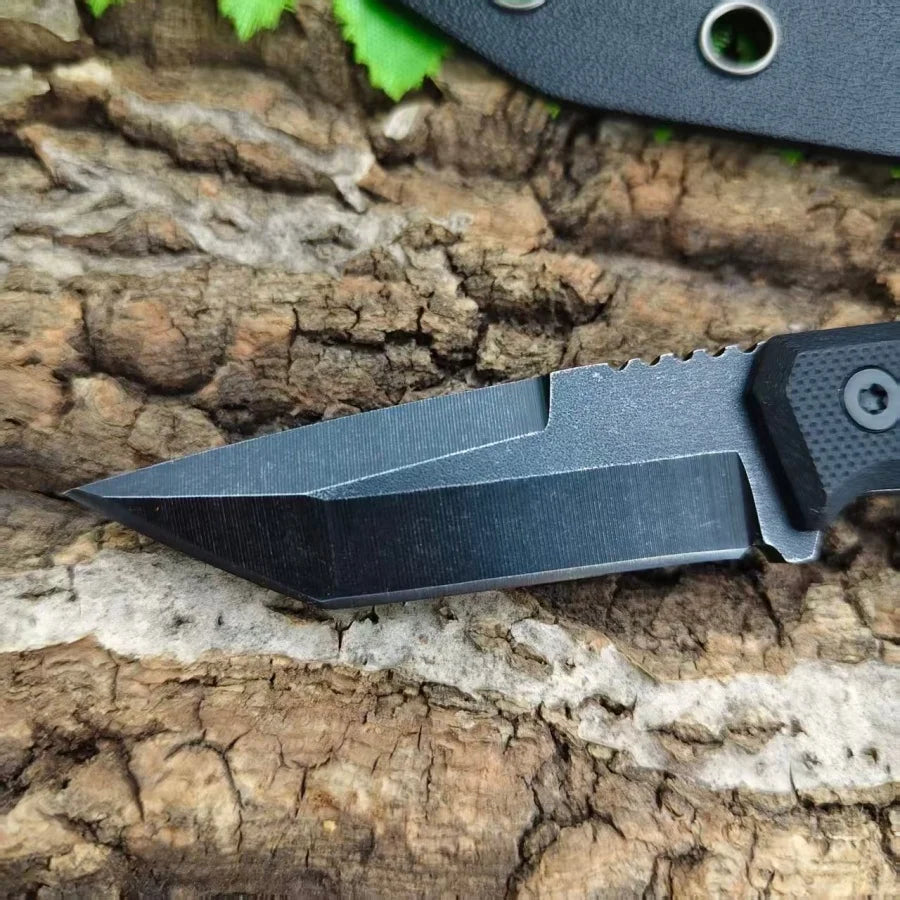 DAR03 Mini Pocket Necklace Knife 5Cr13Mov Blade Nylon Fiber Handle Outdoor Camping Portable Fishing Straight Knives with Sheath
