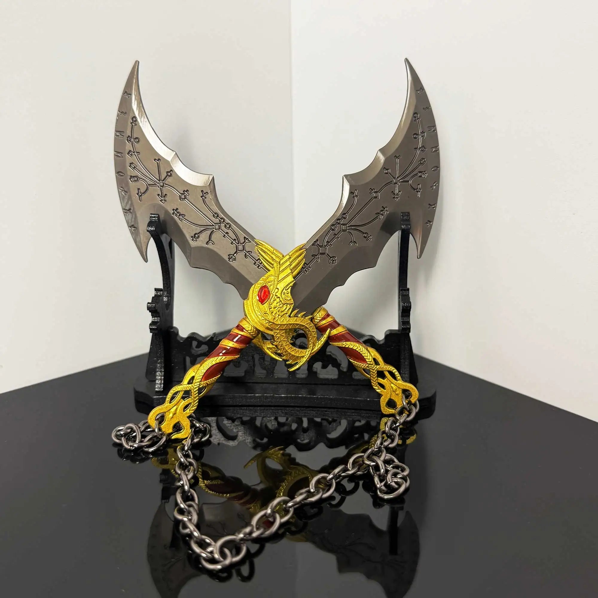 Kratos Weaponry Collectible Game Replica Ornaments Chaos Blade Alloy Craft Model Copslay Prop Two-handed Sword Safety Toys Knife