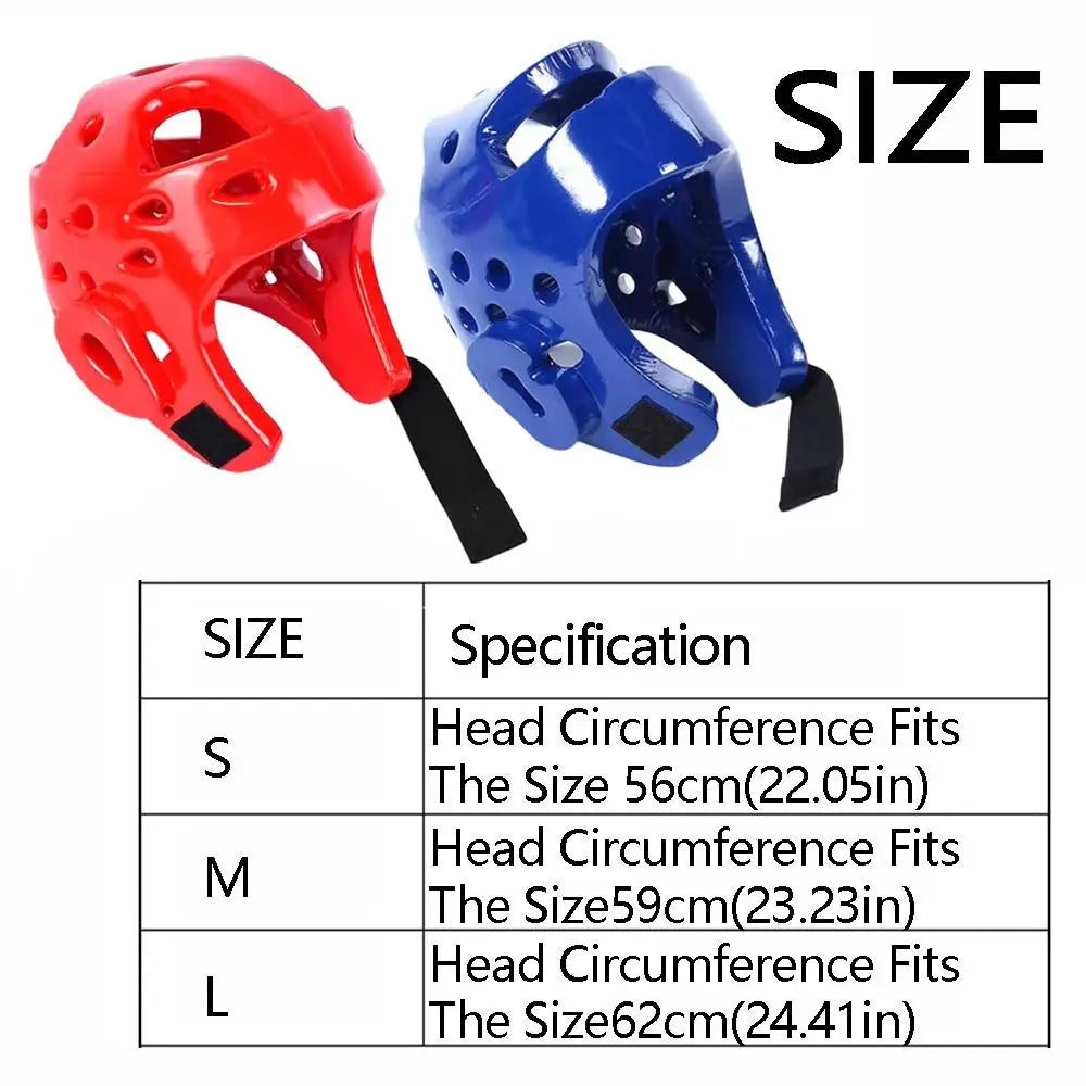 Head Protection Taekwondo Helmet Gear Portable PU Material Muay Thai Helmet Seamless One-Time Molding Kickboxing Helmet Fitness
