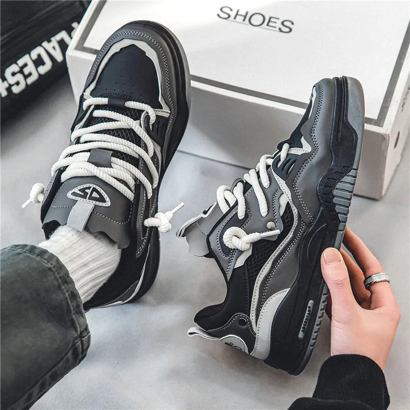 Trendy Skateboard Sneakers Men Original Skate Shoes Fashion Colorful Designer Sneakers Hip Hop Platform Men's Skateboard Shoes
