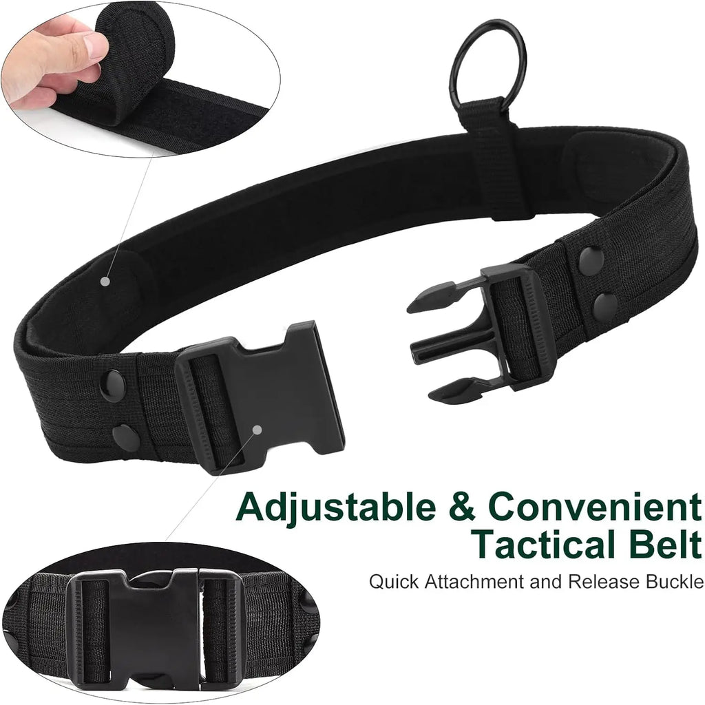 Police Security Duty Belts Correctional Officers Ultility Cop Costume Belt Law Enforcement for Women Men Hunting