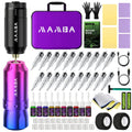 Tattoo Kit Professional Short Tattoo Pen Kit For Permanent Makeup Tattoo Machine New Cool Tattoo Power Supply Tattoo Gun Kit