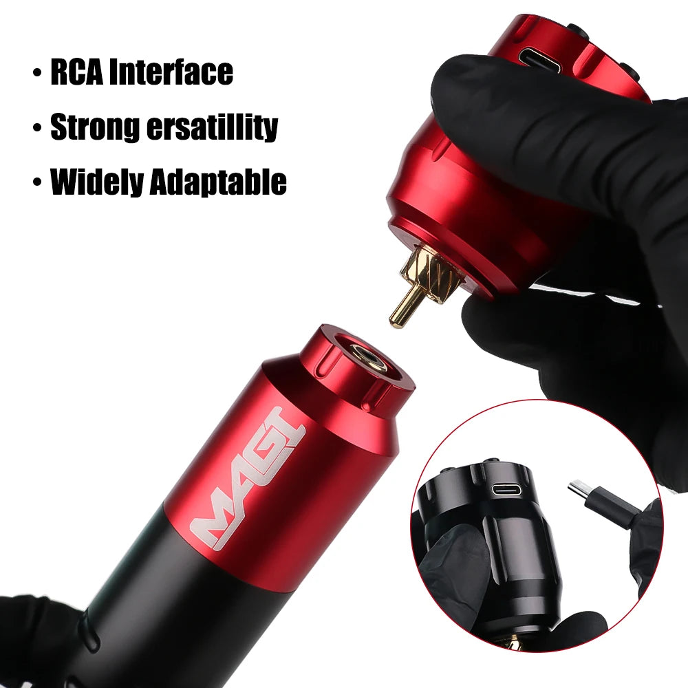 Tattoo Machine Kit Complete Mini Tattoo Machine Set Wireless Tattoo Power Supply for Beginners Permanent Makeup Tattoo Supplies